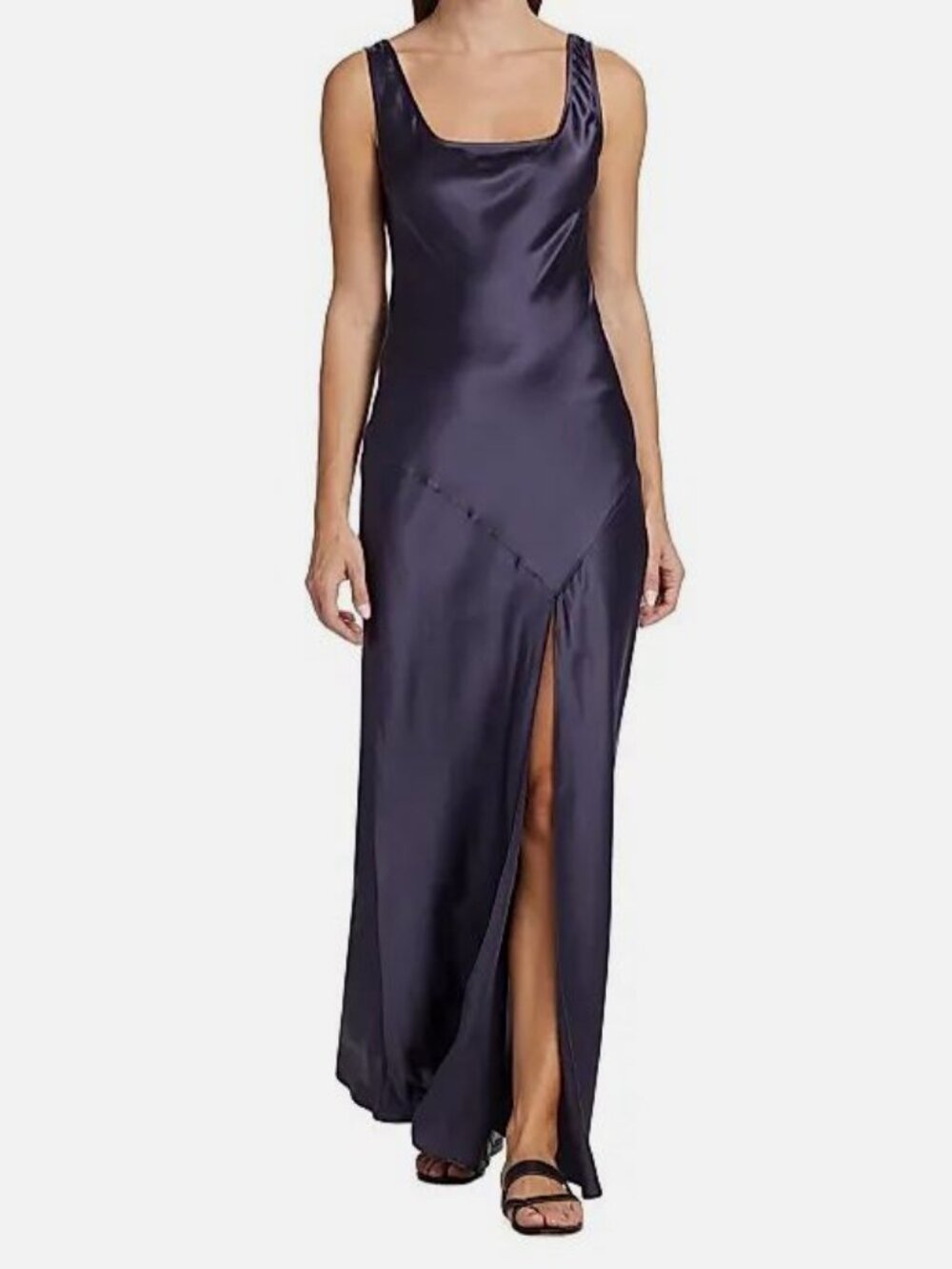 Sir. Women's Blue Esme Silk Bias Maxi Dress Size 3/US 8
